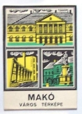 Makó város térképe 1970 évekbeli Kartográfiai Váll