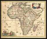 Afrika térkép 1680 latin nyelvű 