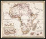 Afrika térkép 1861 angol nyelvű 