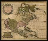 Amerika térkép 1694 latin nyelvű