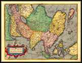 Ázsia térkép 1574 