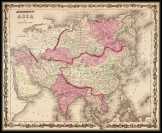 Ázsia térkép 1862 angol 