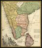 India térkép 1733 angol nyelvű 