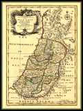 Palesztina térkép 1767 