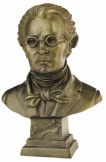 Schubert zeneszerző mellszobra