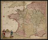  Franciaország (Gallia) térkép 1600 latin nyelvű 