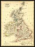 Anglia térkép 1843