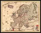 Európa térkép 1680 latin nyelvű 