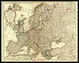 Európa térkép 1724 latin nyelvű 