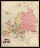Európa térkép 1894 angol nyelvű 