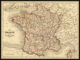 Franciaország térkép 1843