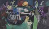Pablo Picasso: Éjszakai horgászat Antibesnél művészi vászonnyomat poszter