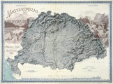 Magyarország Helyrajzi és Vízrajzi térképe 1899