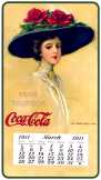 Coca-Cola naptár 1911 március plakát 