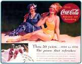 Coca-Cola thru 50 years 1886 to 1963 poszter