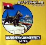 Aberdeen Commonwealth Line to australia turisztikai plakát