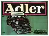 Adler írógép reklámplakát poszter 
