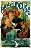Alfons Mucha: Bieres de la Meuse szecesziós reklámplakát