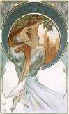 Alfons Mucha: Női szecesziós reklámplakát