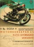Bp. Dózsa Motorkerékpár és autó gyorsasági verseny 1953. október 4. Hármashatárhegyen motoros