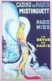 Casino de Paris Mistinguett francia reklámplakát 