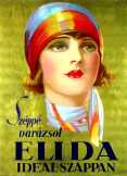 Elida ideál szappan 1925 nosztalgia kereskedelmi plakát poszter