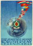 Első nemzetközi munkás kórusverseny 1948 plakát
