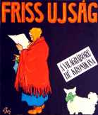 Friss Ujság napilap retro plakát