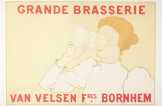 Grande Brasserie van velsen fres bornhem reklámplakát 