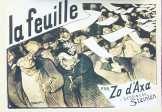 La feuille francia szecessziós reklámplakát 