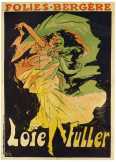 Loie Fuller szecessziós reklámplakát reprodukció poszter  vászonnyomat