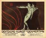 Német művészeti kiállítás reklámplakát reprodukció poszter vászonnyomat