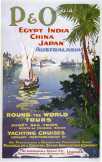 Round the World Tours Egypt India China Japan Australasia plakát 