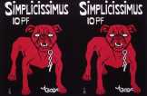 Simplicissimus Iopf reklámplakát nosztalgia poszter Simplicissimus Iopf reklámplakát nosztalgia poszter
