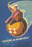 Totoval az olimpiára! retro plakát