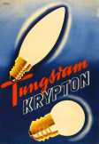 Tungsram Krypton égő retro plakát