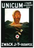 Zwack Unicum a legjobb gyomorerősítő likőr nosztalgia plakát 