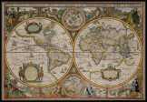 Világtérkép 1630 (Hondius)latin nyelvű 