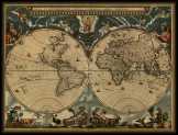 Világtérkép 1664 latin nyelvű 