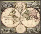 Világtérkép 1690 (Visscher) latin nyelvű 