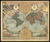 Világtérkép 1716 latin nyelvű 