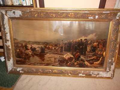 Hatalmas Tiszai Árvíz festmény 1919-1928  Segítséget kérnék!!!!!!!!!!!!
