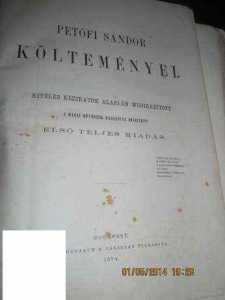 Petőfi Sándor költeményei 1874-ből