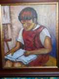 olvasó kislány