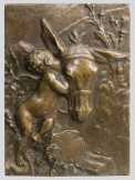 STRÓBL ALAJOS:     A vén szamár, j.b.l.:, Strobl, b.f.: A vén szamár, 25*18 cm