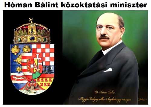 Hóman Bálint vallás- és közoktatásügyi minisztere