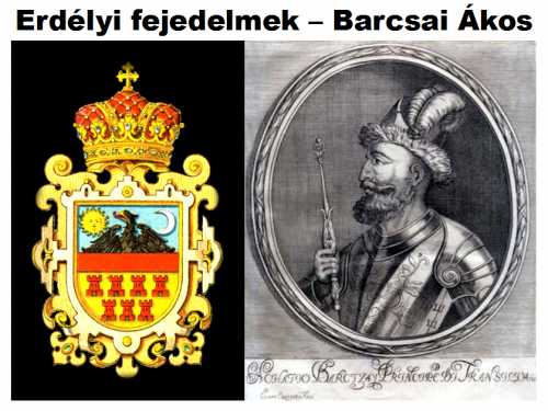 Barcsai Ákos erdélyi fejedelem 1658-1660 