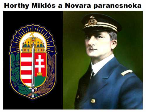 Horthy Miklós a Novara parancsnoka