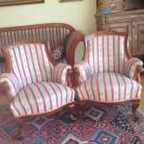 2 biedermeier karosszék