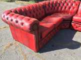 ​Eredeti Chesterfield antik burgundi színű ü